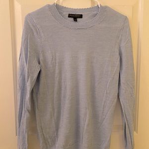 Banana Republic Light Blue Scalloped Sweater